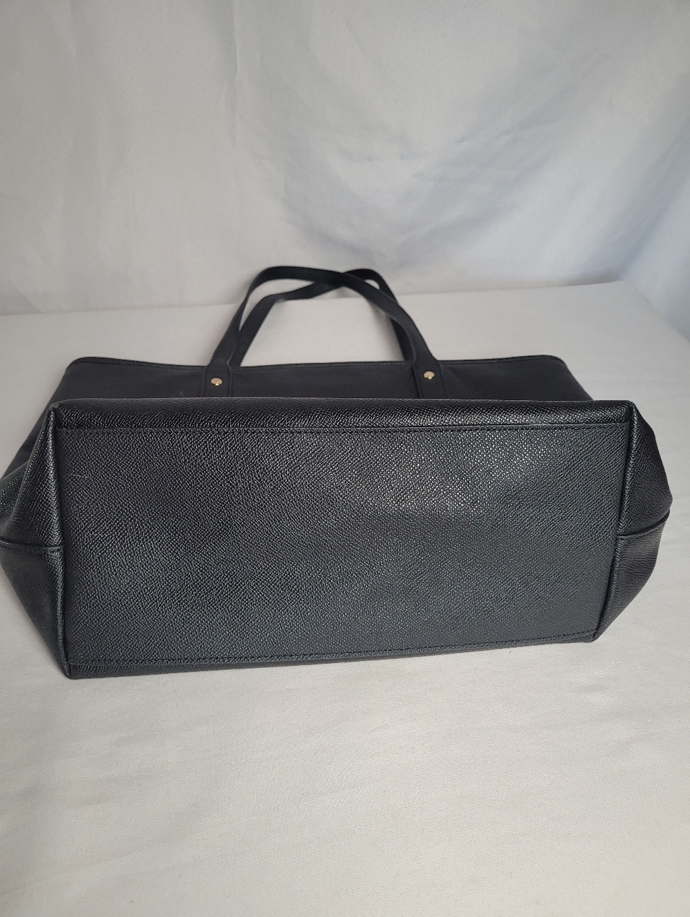 Coach Medium City Tote Shoulder Bag Black Crossgrain Leather EUC - Picture 5 of 11